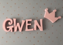foto letters Gwen oud roze